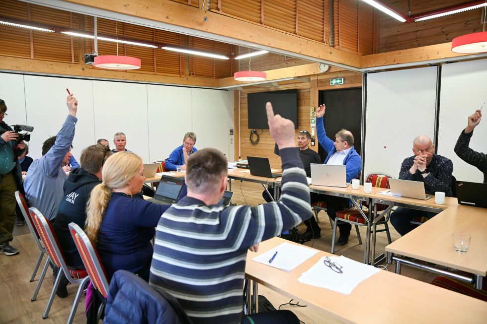 Her blir Sverre Kimo Pedersen avsatt som leder i TF med 8 mot 1 stemmer.
 Foto: Irmelin Klemetzen