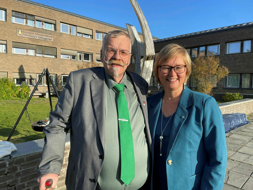 Kurt Wikan og Heidi Holmgren i Finnmark Senterparti vil innføre en bolystpris
 Foto: Presse