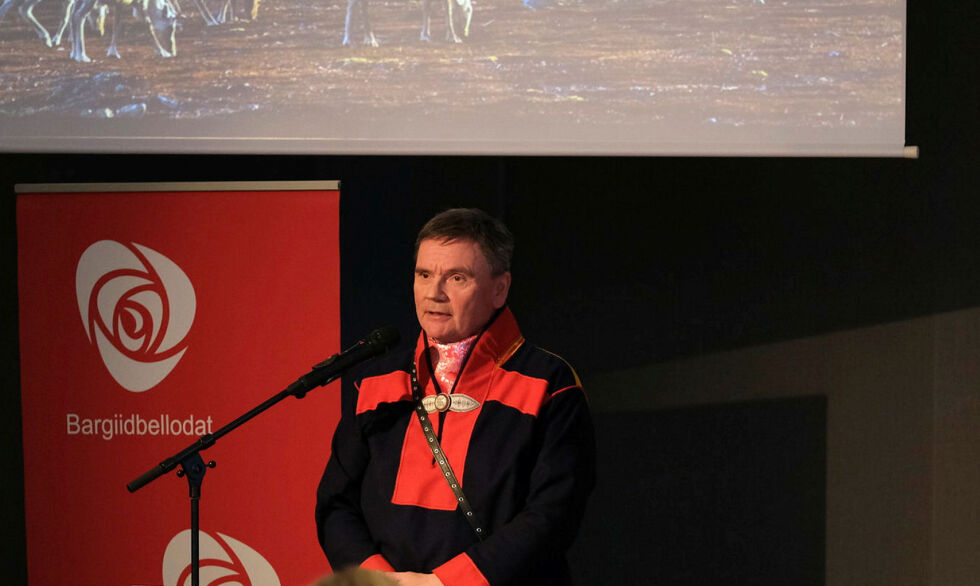 Svein A Somby, her fotografert i forbindelse med Arbeiderpartiets samepolitiske konferanse i Tromsø Oktober 2024.
 Foto: Presse