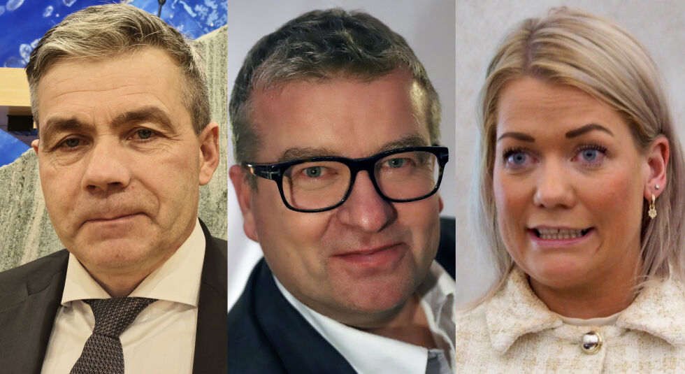 Øystein Fossmo, Dan Håvard Johnsen og Sandra Borch fronter Senterparitet i Gáisi valgkrets i høstens sametingsvalg.
 Foto: Senterpartiet og Irmelin Klemetzen