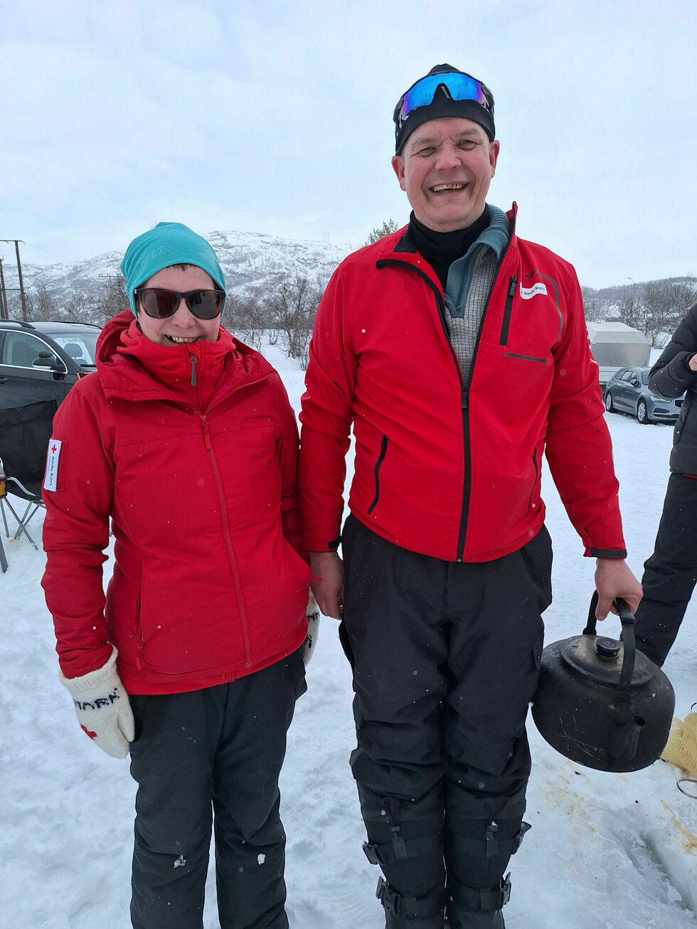 Omsorgsleder Inger M. Lindseth og frivillig Even Jerijervi har bidratt i flere år.
 Foto: Bente Strømodden