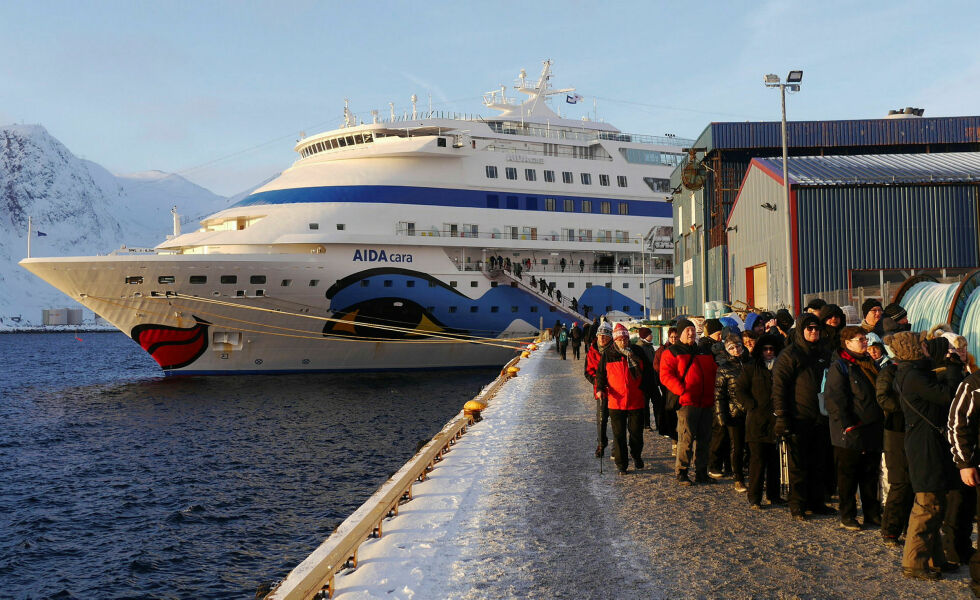 Butikkene i Nordkapp har en stor andel av den årlige omsetningen i sommermånedene juli og august.
 Foto: Geir Johansen