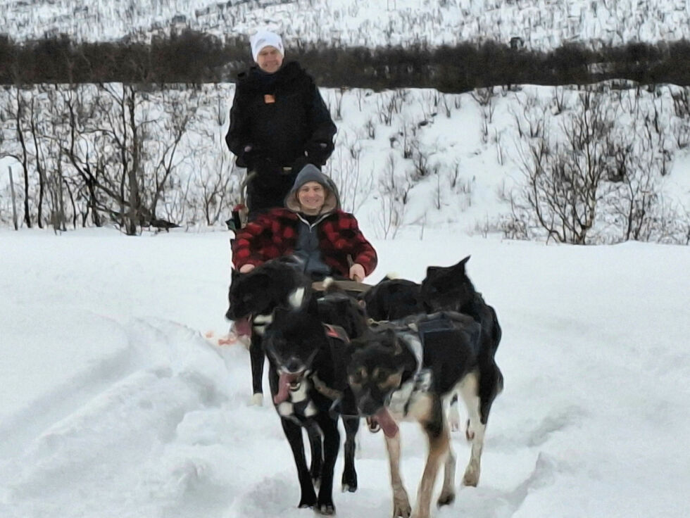 Ukrainske Stas har det stas i Dag Brochs hundeslede.
 Foto: Torbjørn Monsen