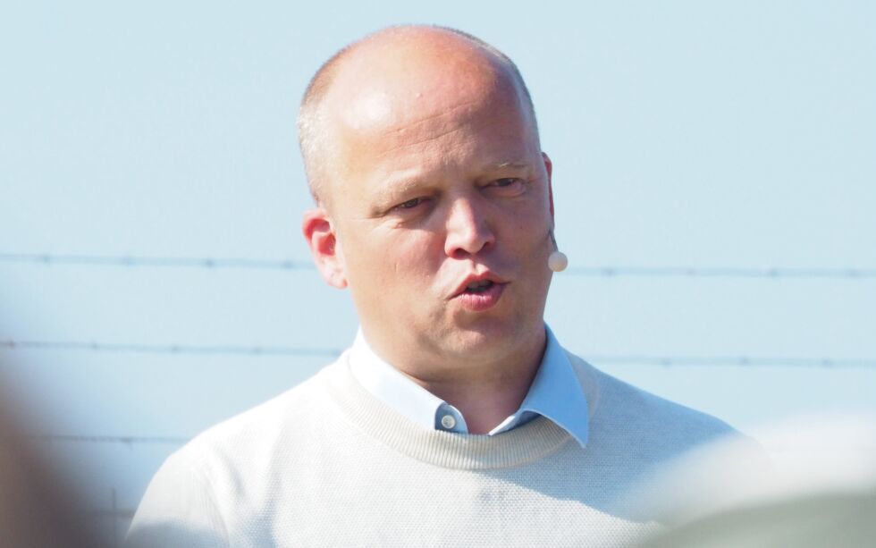 Finansminister Tryg­ve Slags­vold Ved­um (Sp).
 Foto: Irmelin Klemetzen