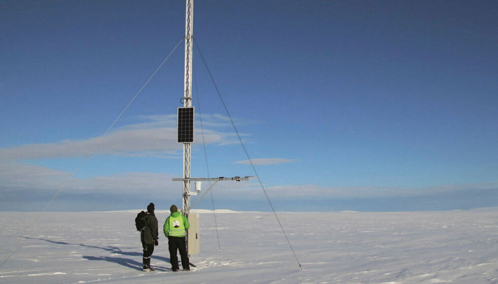 COAT har i alt syv værstasjoner på Varangerhalvøya som bidrar til klimaovervåkingen. Her fra Boazoaive i Nesseby kommune.
 Foto: COAT