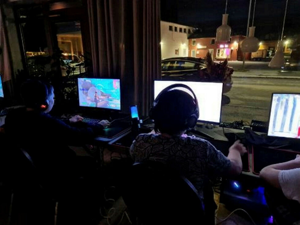 Vadsø 4H satser på regelmessige LAN-samlinger med gaming.
 Foto: Privat