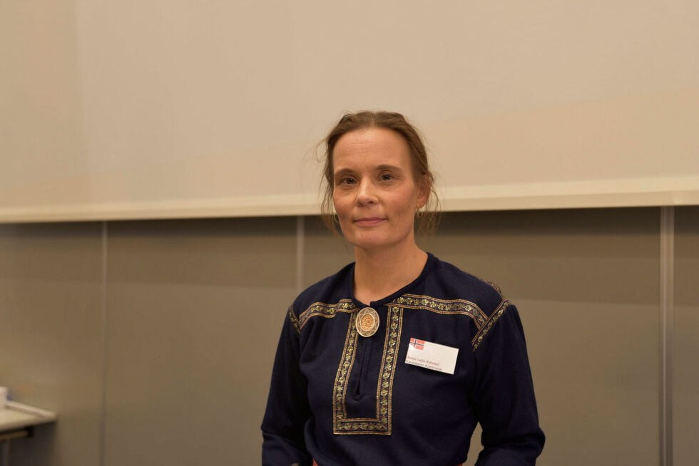 Kommuneoverlege Anne Lajla Kalstad fra Kautokeino kom til konferansen i Tromsø for å snakke om selvmord i hjembygda.
 Foto: Oskar Melkeraaen Aas