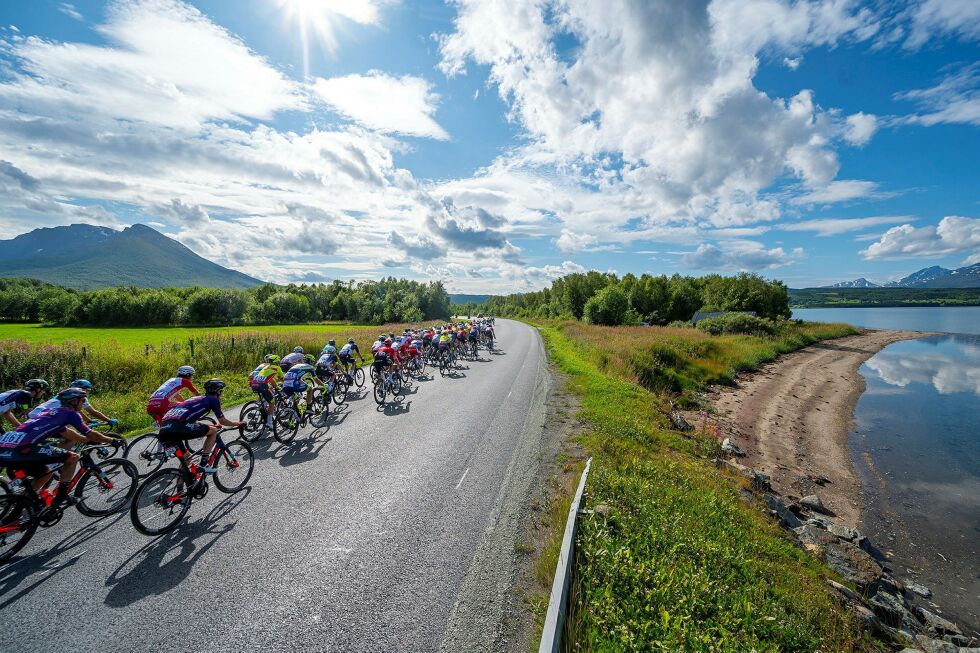 Sykkelrittet Arctic Race of Norway er NAV sin samfunnspartner i de tre nordligste fylkene i år .
 Foto: Rune Dahl, ARN (Arkiv)