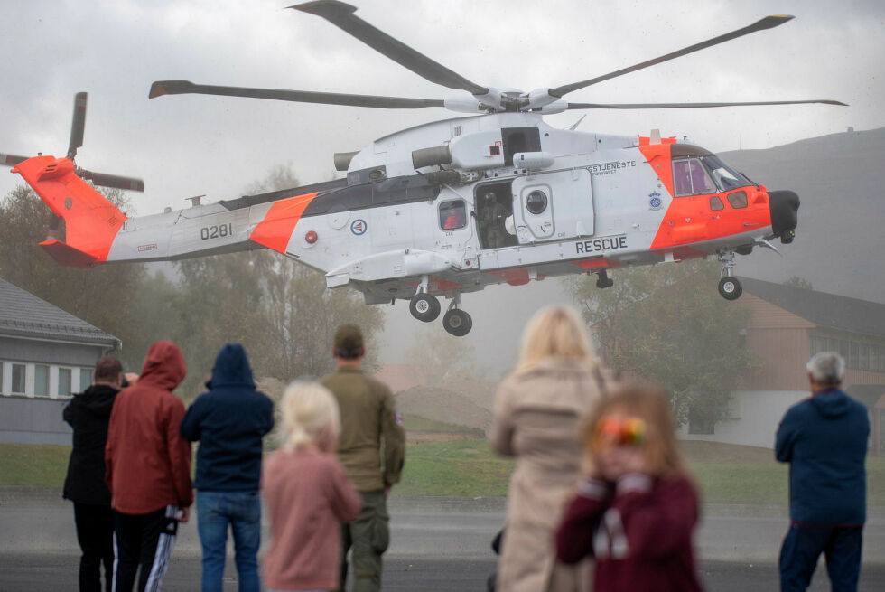 Erfaringene med testlandingen skal være med på å avgjøre om helikoptertypen skal bruke landingsplassen.
 Foto: Irene Andersen