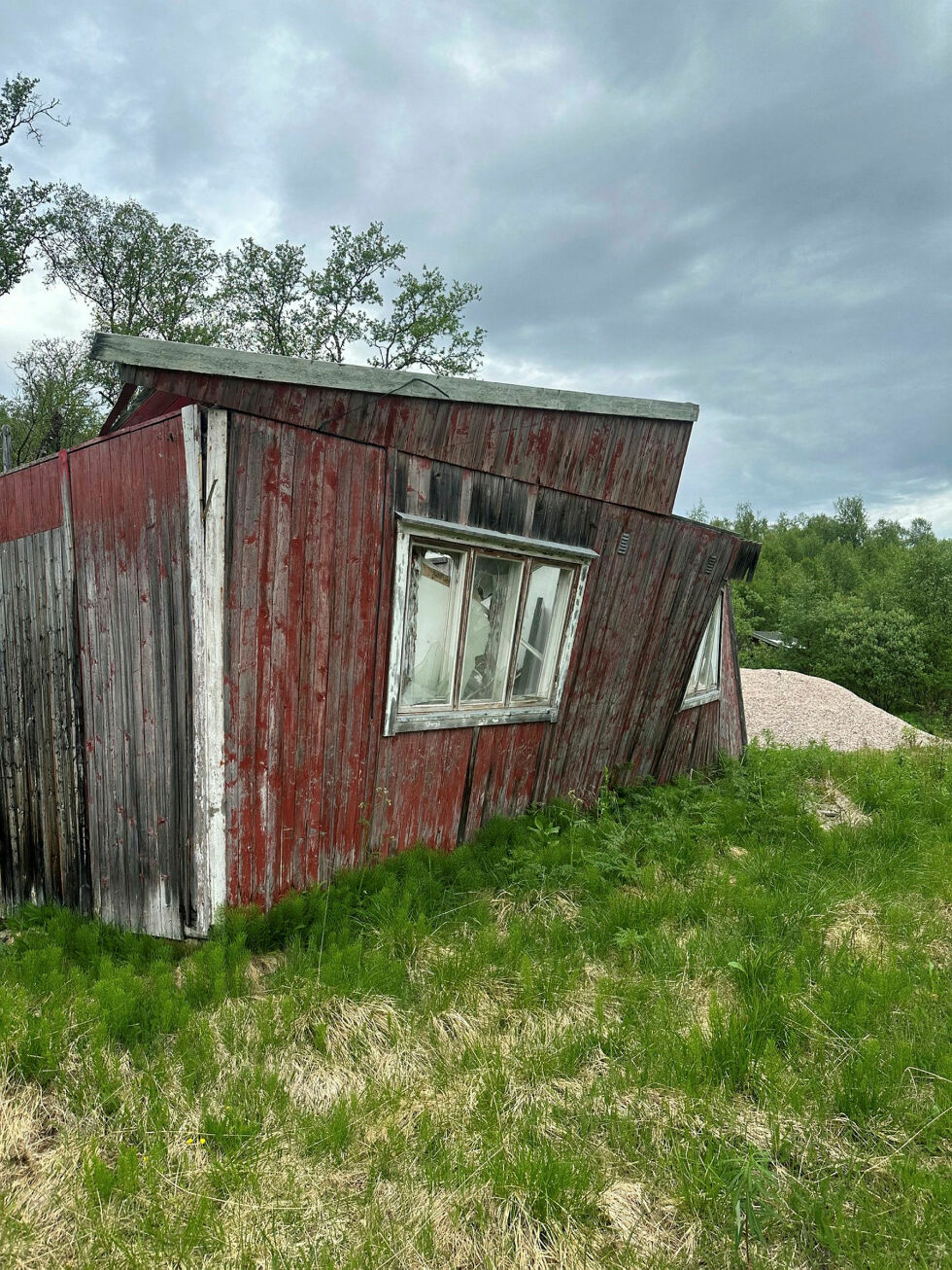 Veggene strever med å holde seg oppe.
 Foto: Jan Jessen