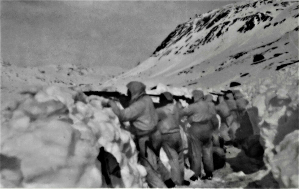 Alta Bataljon ved Narvikfronten i 1940.
 Foto: fra Stiftelsen Narviksentere