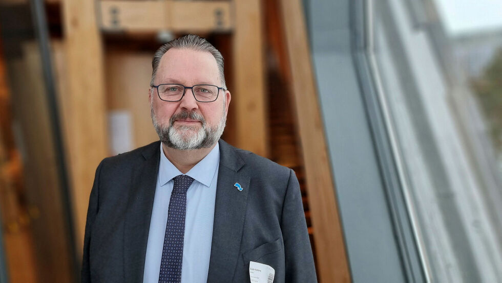 Første visepresident på Stortinget, Svein Harberg (H), har ledet reglementskomiteen, som har hatt representanter fra alle partiene. Ifølge rapporten er det ingen dissens i forslaget til konsultasjonsordning for Stortinget.
 Foto: Steinar Solaas