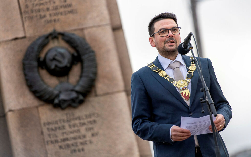 Sør-Varangers ordfører Magnus Mæland vil hindre misbruk av frigjøringsdagen til propagandaformål.
 Foto: Cecilie Bergan Stuedal