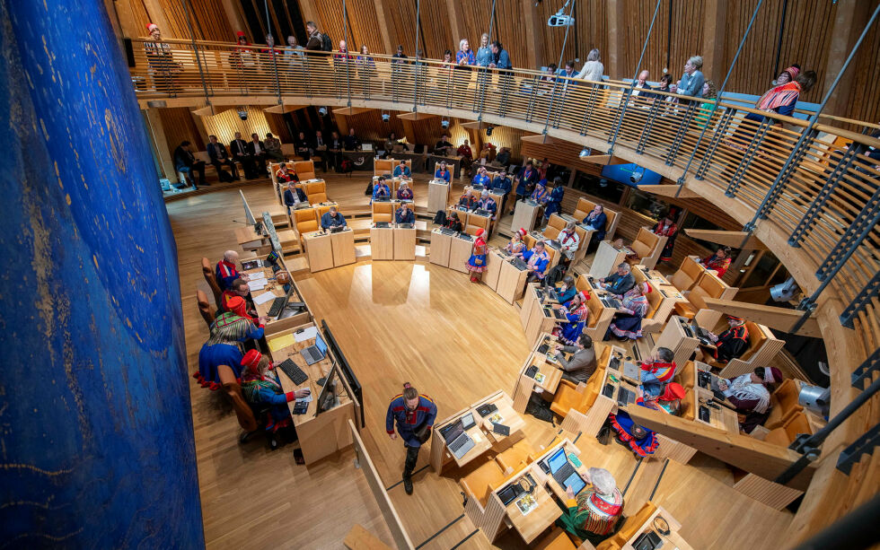 Illustrasjonsfoto av Sametingets plenum: Cecilie Bergan Stuedal