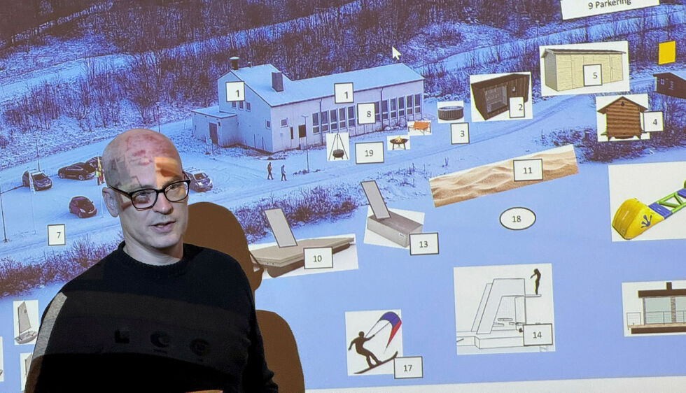 Odd Markus Punsvik vil gjøre pumpehuset og området rundt til en plass med masse aktiviteter og opplevelser for turister og lokalbefolkning.
 Foto: Birgitte Wisur Olsen