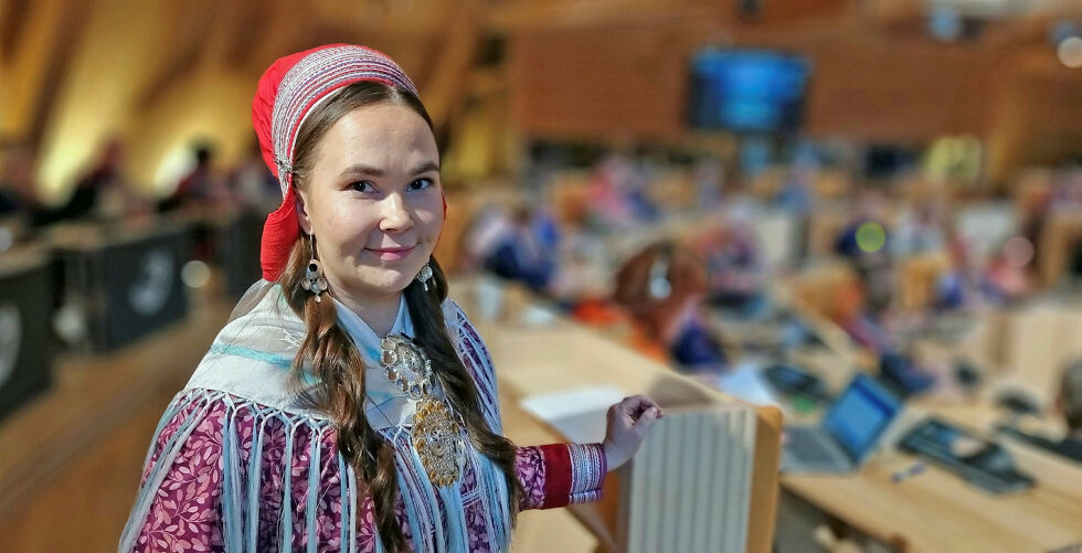 Maren Benedicte Nystad Storslett er nestleder i NSRs sametingsgruppe.
 Foto: Steinar Solaas