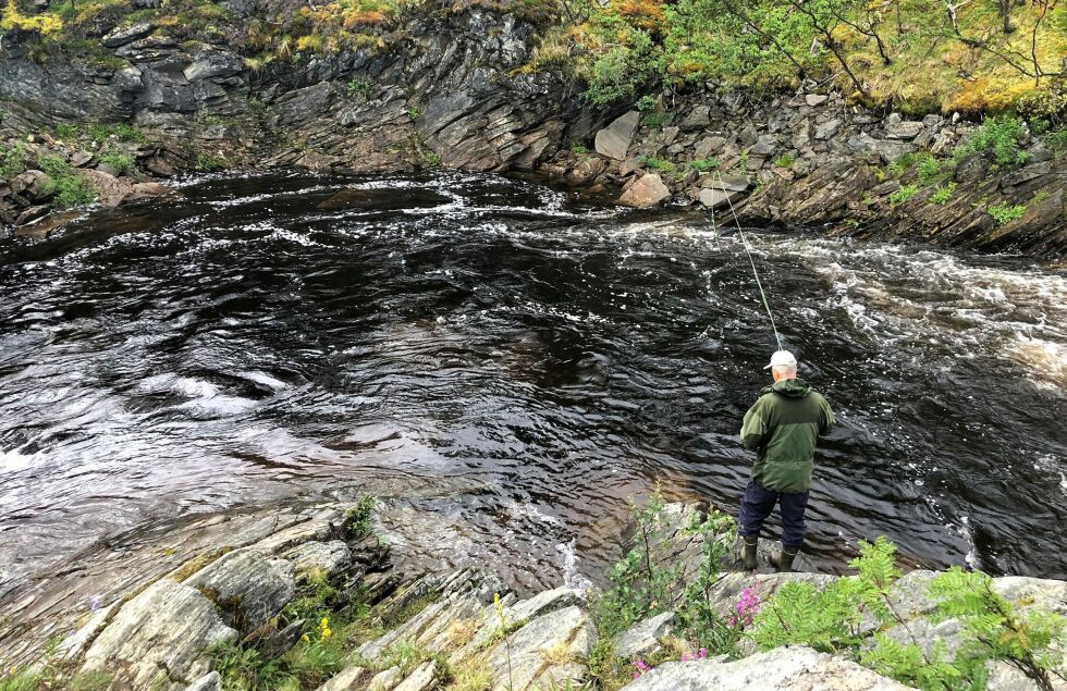 Mange fiskere venter nå spent på om det kommer ytterligere begrensinger i laksefiske i elvene og i sjøen.
 Foto: Hannah Persen