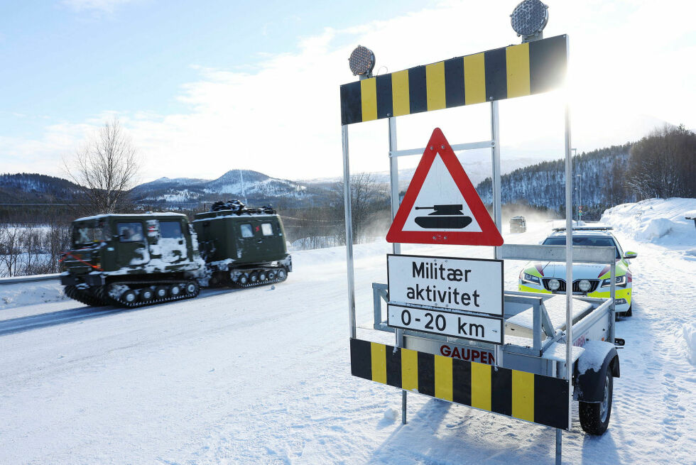 Feltøvelsen avsluttes 14. mars, men det vil være militære forflytninger i Finnmark frem til 20. mars.
 Foto: Torbjørn Kjosvold/Forsvaret