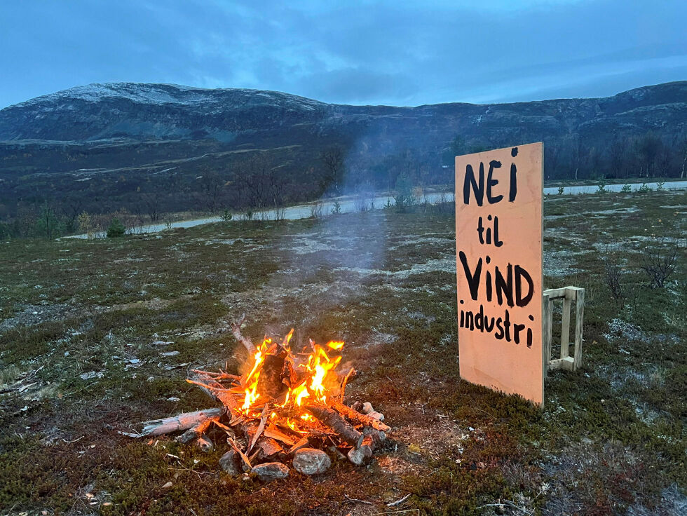 Vardebrenning på Klemetstad i Porsanger.
 Foto: Privat