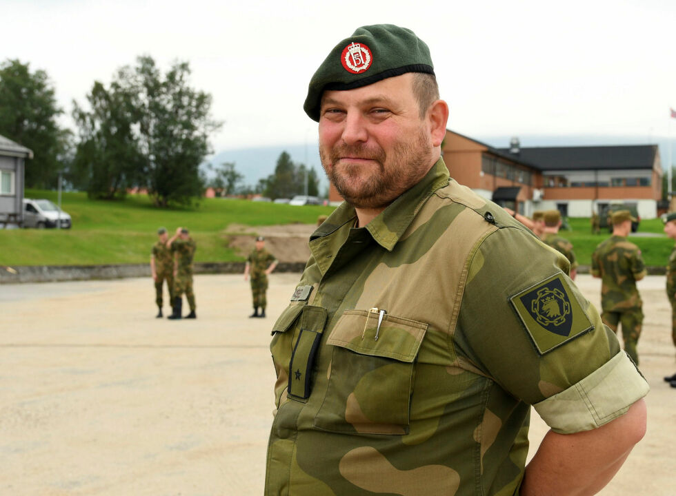 Ole Kristian Eriksen er nå sjef for Trenregimentet på Porsangmoen og har plasskommandantansvaret for leiren.
 Foto: Irene Andersen