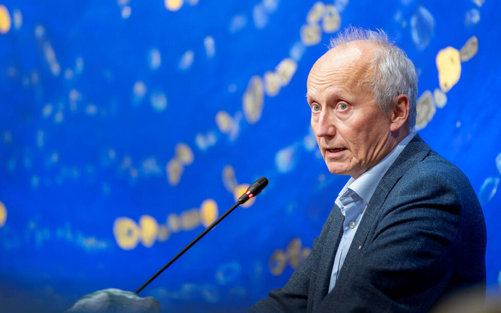 Sametingsrepresentant Knut Einar Kristiansen la frem NkF sitt budsjettforslag i plan- og finanskomiteen.
 Foto: Cecilie Bergan Stuedal