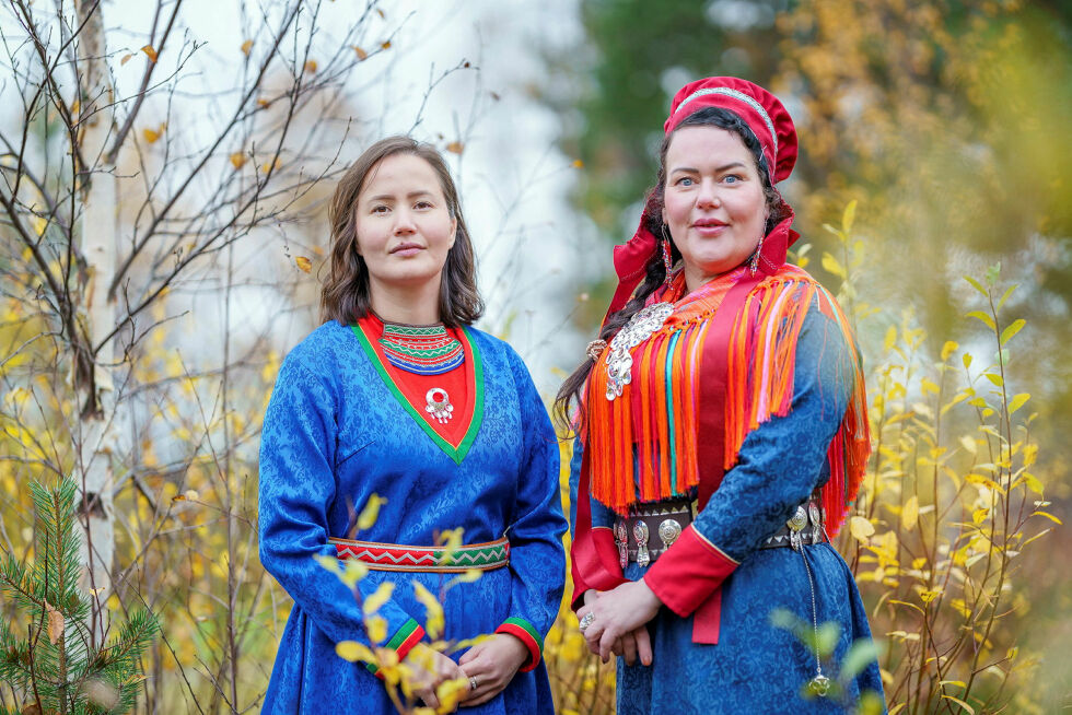 Sametingspresident Silje Karine Muotka (NSR) og sametingsråd Maja Kristine Jåma (NSR) som har ansvar for arealpolitikken.
 Foto: Ørjan Marakatt Bertelsen