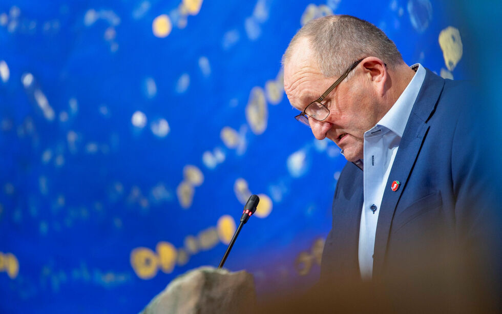 Arthur Tørfoss (FrP) fremmet FrPs forslag om å avvikle de samiske språkforvaltningsområdene.
 Foto: Cecilie Bergan Stuedal